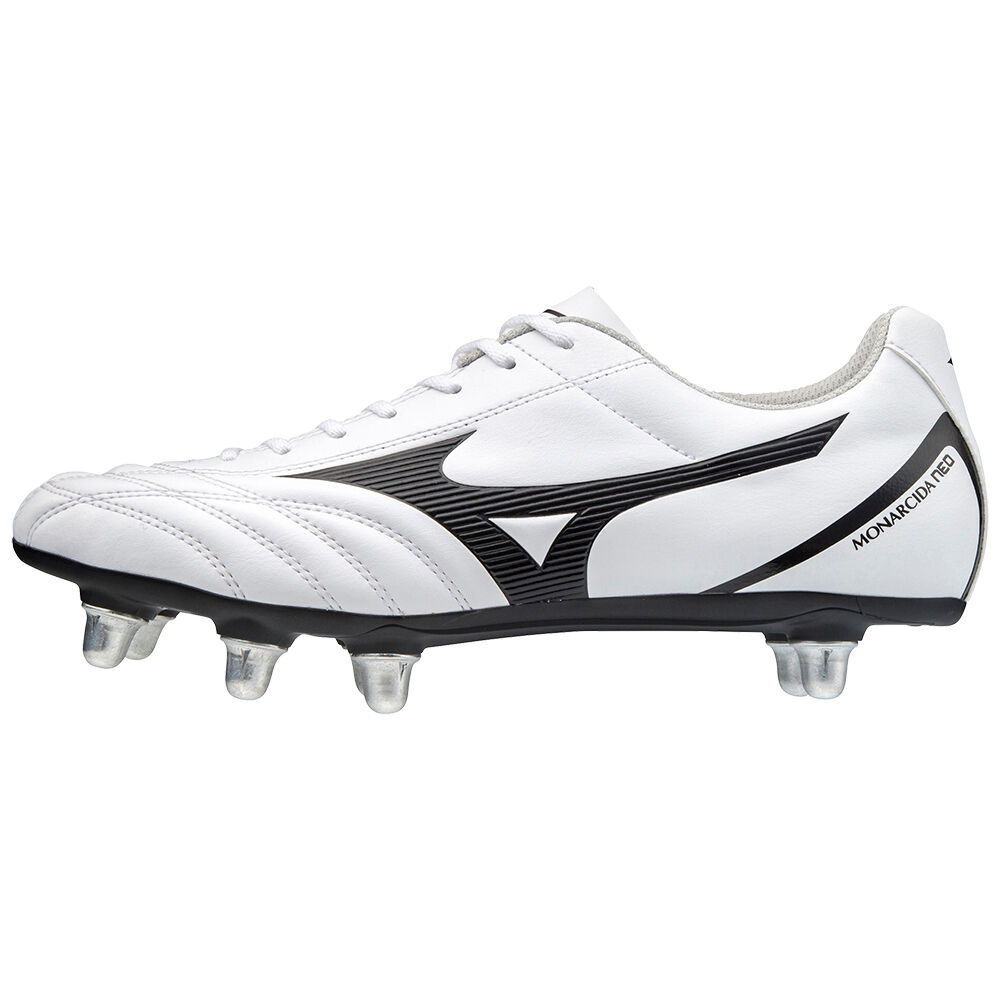 Panske Tenisky  Mizuno Monarcida Neo Rugby SI Biele/Čierne/Červené Vypredaj ZNUM13749